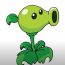 How to Draw a Peashooter from Plants vs Zombies