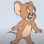 How to draw Jerry the mouse from Tom and Jerry