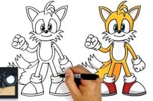 How to draw Tails from Sonic