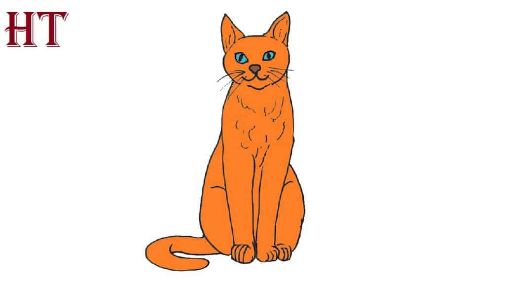 how-to-draw-a-sitting-cat