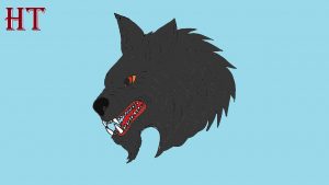 how to draw a werewolf head