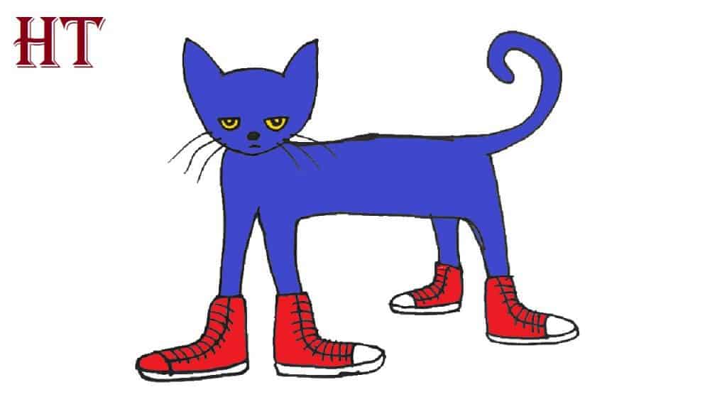 how to draw pete the cat
