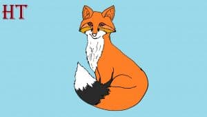 simple fox drawing