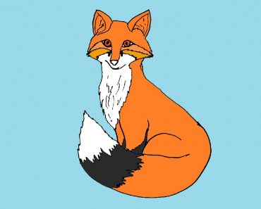 How to draw a simple fox step by step