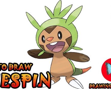 How To Draw Chespin Pokemon X And Y