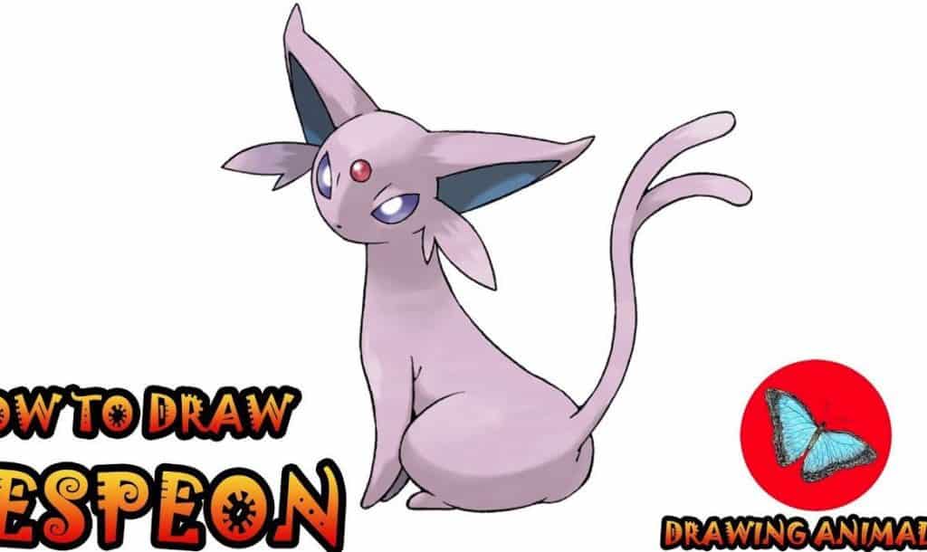 How To Draw Espeon from Pokemon