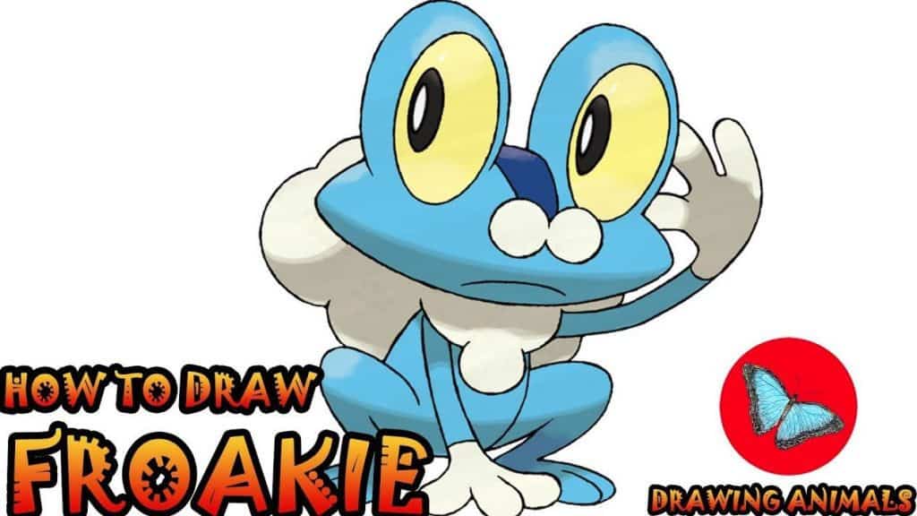 How To Draw Froakie Pokemon X And Y