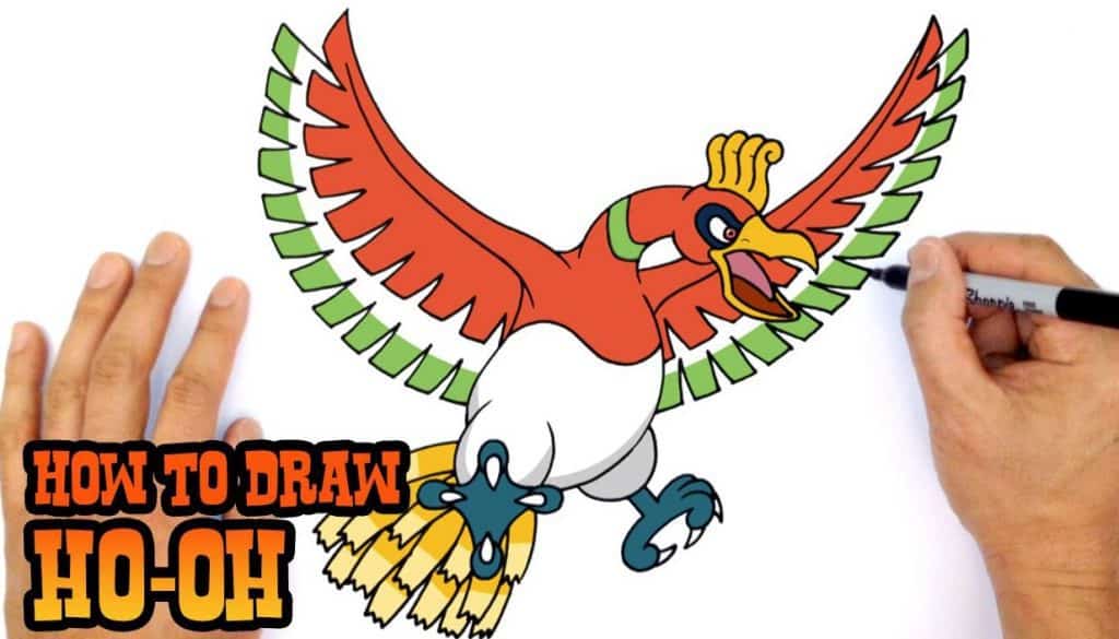 How To Draw Ho-Oh Pokemon