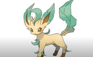 How To Draw Leafeon from Pokemon