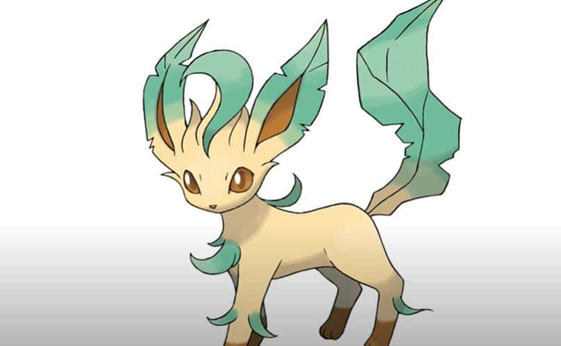 How To Draw Leafeon from Pokemon.