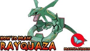 How To Draw Rayquaza Pokemon