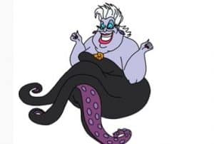 How To Draw Ursula From The Little Mermaid