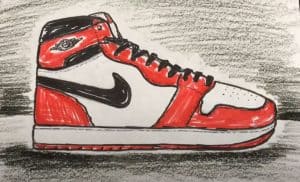 How to Draw A Jordan Shoe