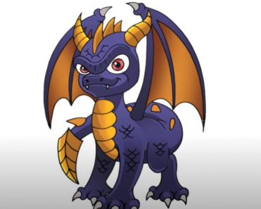 How to Draw Spyro Dragon from Skylanders