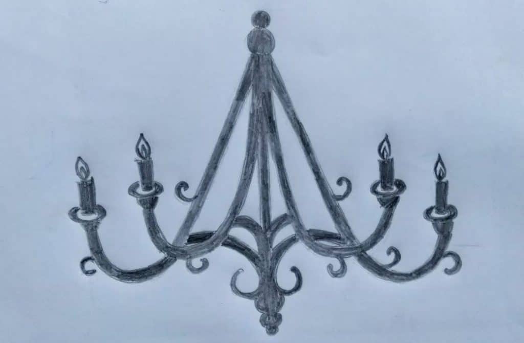 How to Draw a Chandelier