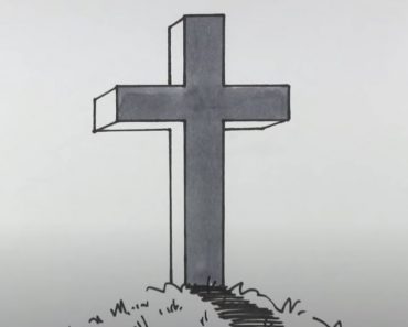 How to Draw a Cross Step by Step