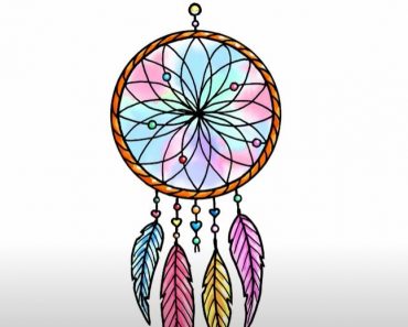 How to Draw a Dream Catcher Step By Step