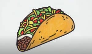 How to Draw a Taco