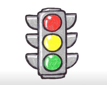 How to Draw a Traffic Light Step by Step