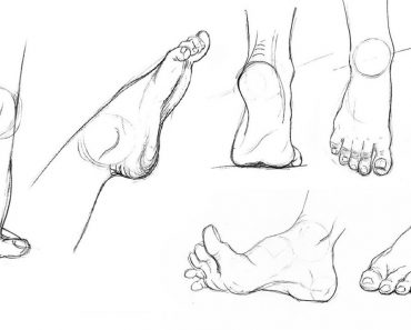 How to draw Feet Step by Step