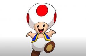 How to draw Toad from Super Mario Bros