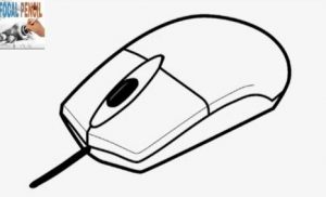 How to draw a computer mouse