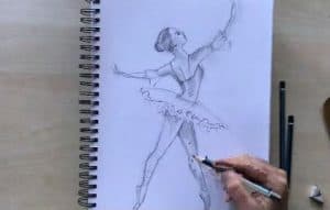 How to draw a realistic ballerina