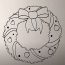How To Draw A Christmas Wreath Step by Step