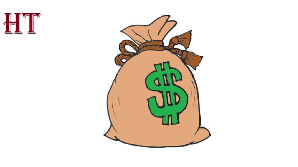 How To Draw A Money Bag