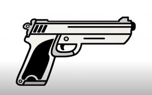 How To Draw A Pistol
