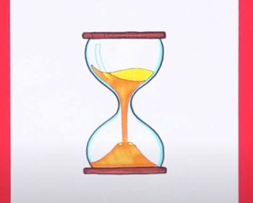 How To Draw An Hourglass Step by Step