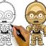 How To Draw C3PO Step by Step