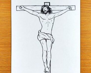 How To Draw Jesus on the Cross Step by Step
