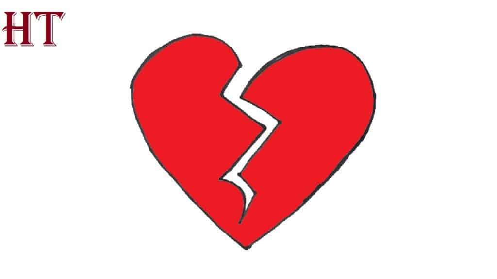How to Draw A Broken Heart