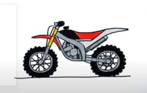 How to Draw A Dirt Bike