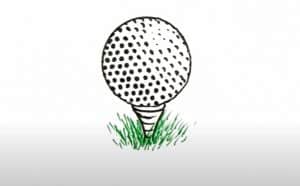 How to Draw A Golf Ball