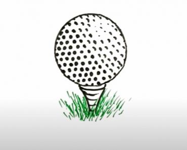 How to Draw A Golf Ball Step by Step