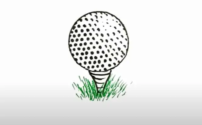 How to Draw A Golf Ball