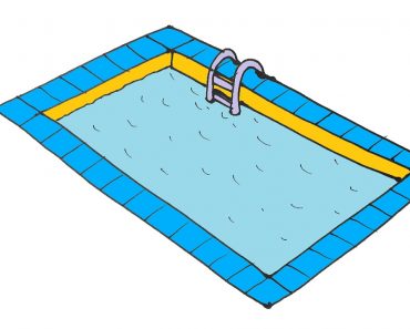 How to Draw A Pool Step by Step