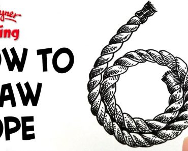 How to Draw A Rope Step by Step