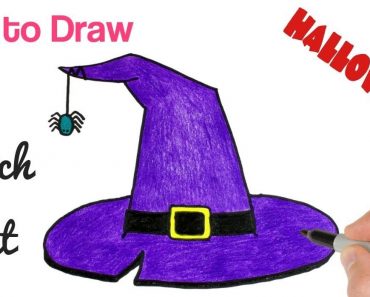 How to Draw A Witch Hat Step by Step