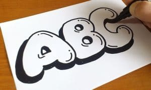 How to Draw Bubble Letters