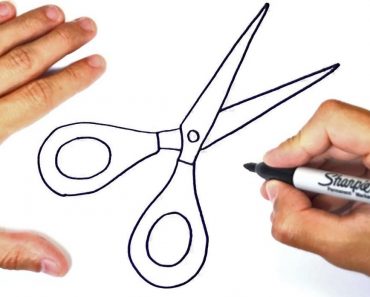 How to Draw Scissors easy for Beginners