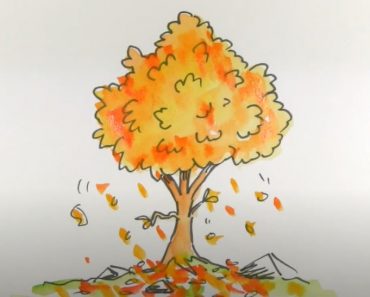 How to Draw a Fall Tree Step by Step