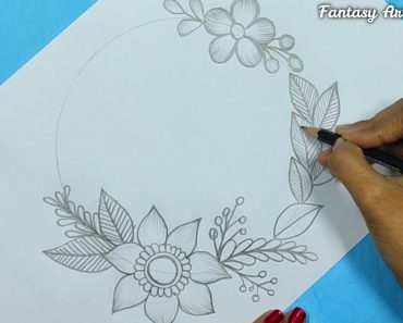 How to Draw a Floral Design Step by Step