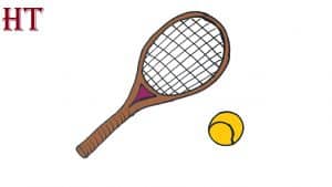 How to Draw a Tennis Racket