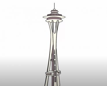 How to Draw the Space Needle Step by Step