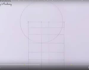 - Simple step-by-step guide for drawing, starting with basic shapes and guidelines.