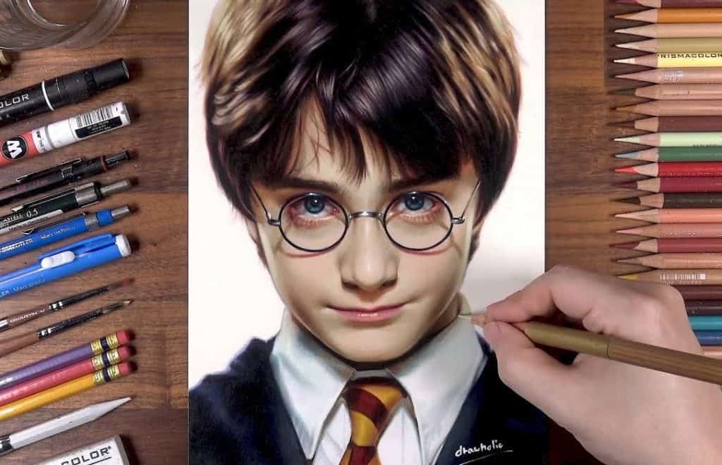 How to draw Harry Potter