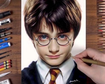 How to draw Harry Potter with Color pencil